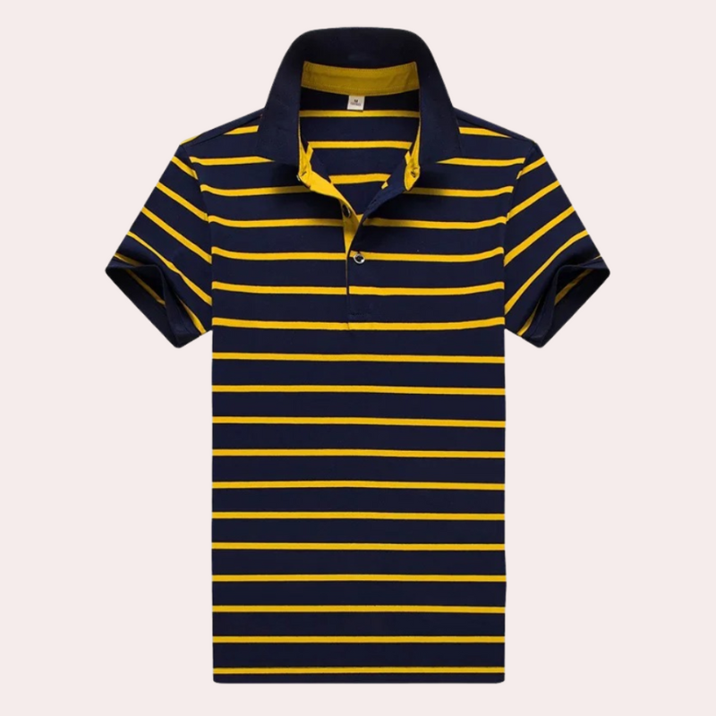 Männlicher gestreifter Polo-Shirt – Sommer Must-Have