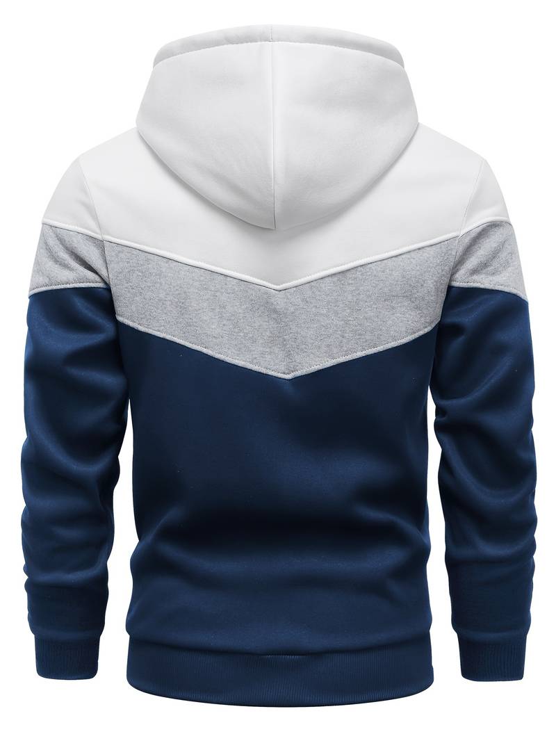 Herren Hoodie mit Blockfarbe - Stylisch & Lässig Freizeitlook