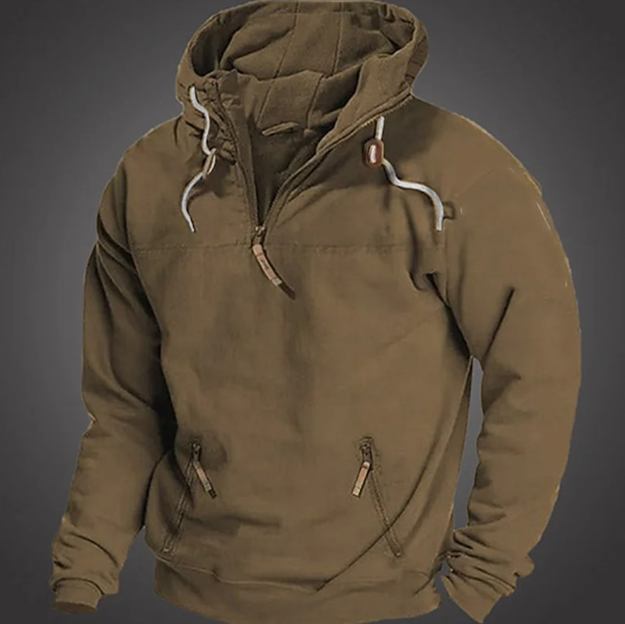 Männer Zip-Hoodie - Robuster Pullover für Alltag & Freizeit