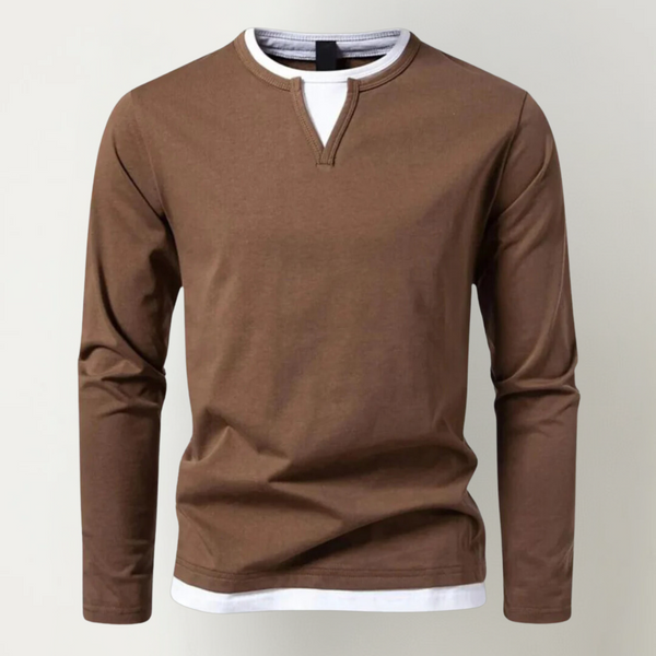 Männers langarm-t-shirt - stylischer, lässiger begleiter für den alltag