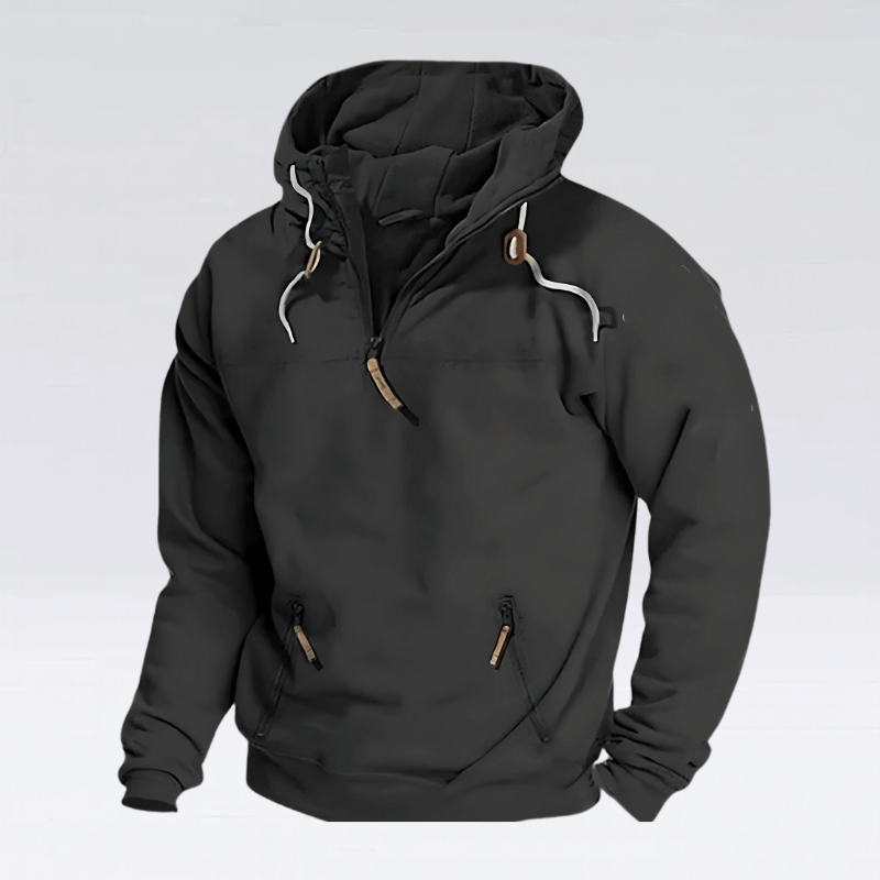 Männer Zip-Hoodie - Robuster Pullover für Alltag & Freizeit