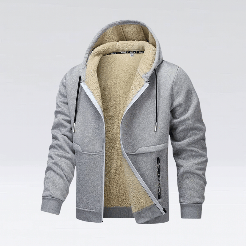 Herren Fleecejacke mit Zipper – Bequeme Alltagsjacke
