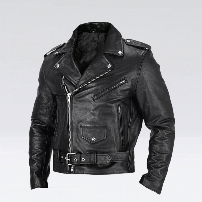 Männer PU‑Leder Bikerjacke - Stylische Lässige Freizeitmode