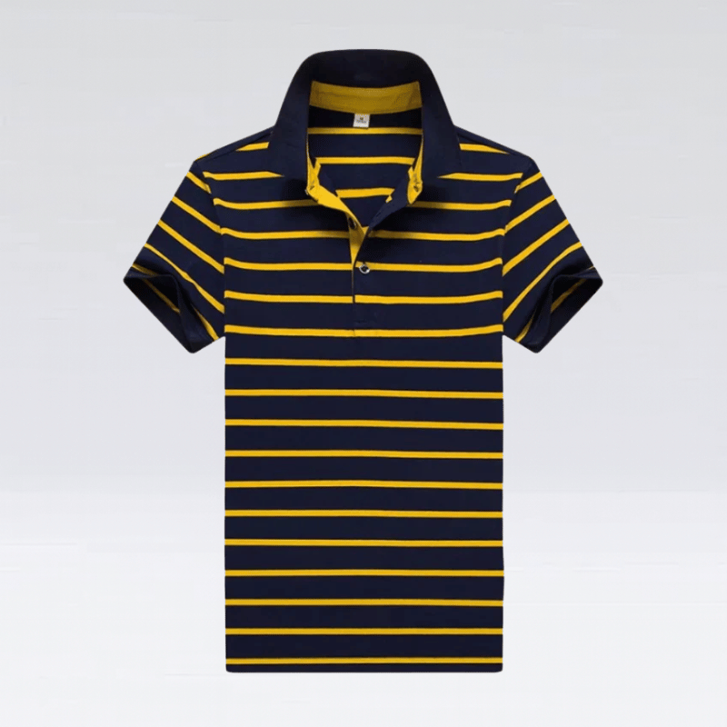 Männlicher gestreifter Polo-Shirt – Sommer Must-Have