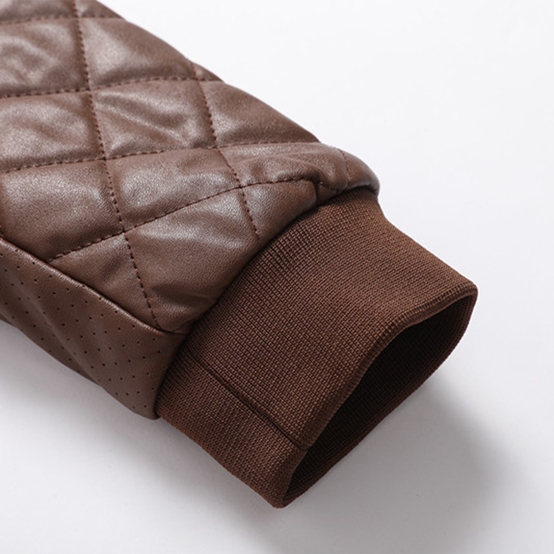 Vintage-inspirierti läderjacke – robusts und vielseitigs design für den tägliche träg