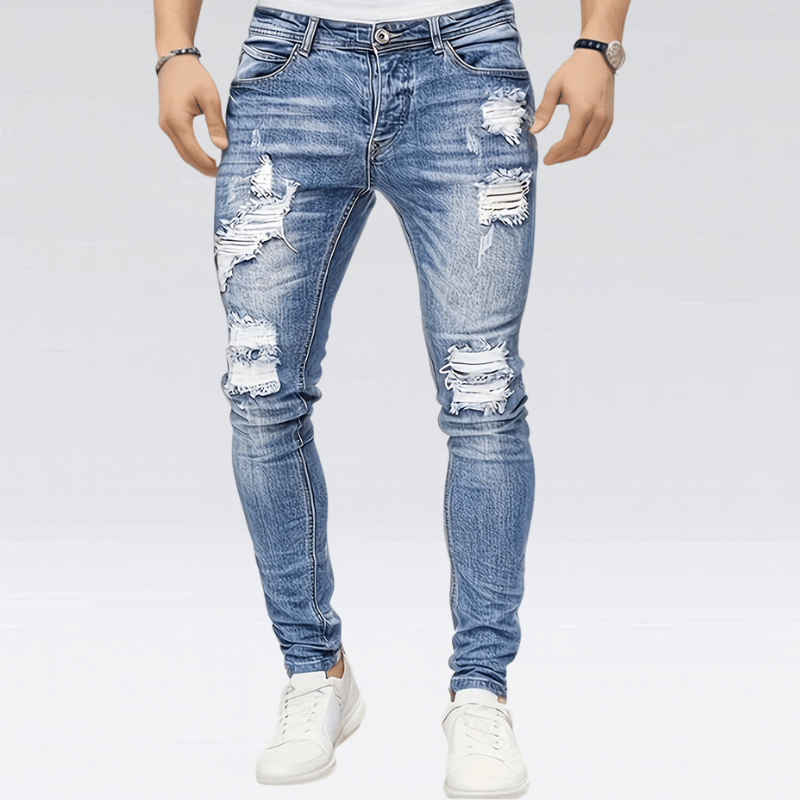 Taillierte slim-fit jeans - männer denim hosen für einen stilvollen look