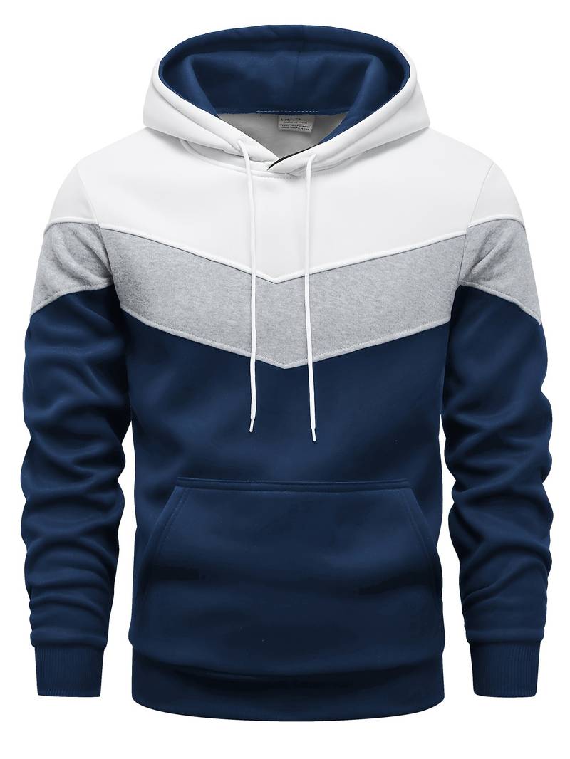 Herren Hoodie mit Blockfarbe - Stylisch & Lässig Freizeitlook