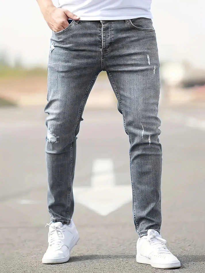 Tailored slim jeans - vielseitige männerhosen für modernen stil