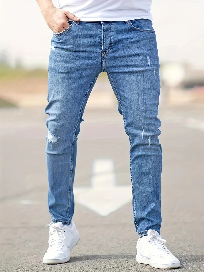 Tailored slim jeans - vielseitige männerhosen für modernen stil