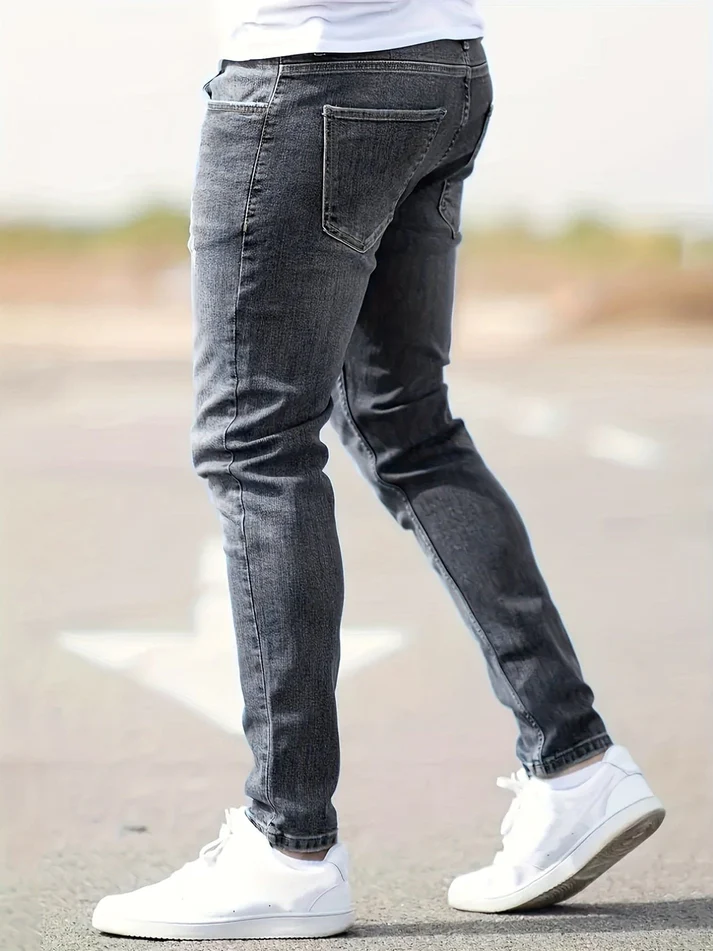 Tailored slim jeans - vielseitige männerhosen für modernen stil