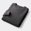 Gestrickter wollpullover - klassisches herren crewneck strickkleidungsstück