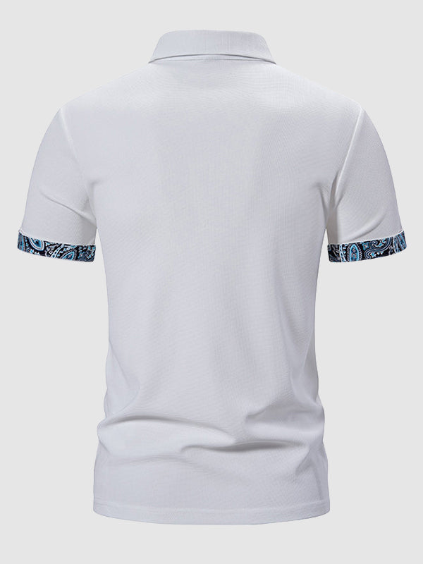 Männer polohemd - taillierte passform mit musterdetails
