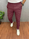 Präzis geschnittene slim fit-hosen - elegante herrenformalenhosen