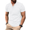 Männer henley t-shirt - luftiger baumwollmix für lässige alltagslooks