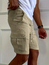 Männer cargo shorts mit zugband - trendige, leichte shorts für lässige anlässe, zahlreiche taschen