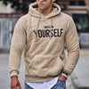 Fleece hoodie - lässige herrenmode mit motivierendem druck