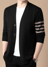 Männer luftiger strickcardigan - zeitgemässes design mit praktischen taschen