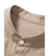 2-teilige leinen sommerkombination – stilvolles herren casual-shirt und hose