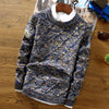 Männerstrickpullover - lebhaft gemusterter jumper