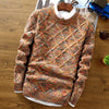Männerstrickpullover - lebhaft gemusterter jumper