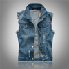 Denimweste für männer - moderne ärmellose jacke