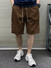 Corduroy shorts - trendige männer freizeithosen