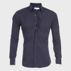Männershirt mit langen ärmeln – vielseitiges button-up für alltag und büro