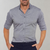 Männershirt mit langen ärmeln – vielseitiges button-up für alltag und büro