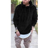 Männerschöner kapuzen-fleecejumper - warmer pullover für jeden tag