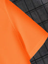 Männer polo-shirt mit eingekerbtem kragen - orange alltägliches t-shirt