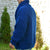 Männers knopfleiste strickjacke in blau - grobstrick pullover