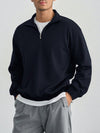 Herren halbzip pullover - lockerer jumper