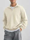 Herren halbzip pullover - lockerer jumper