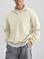 Herren halbzip pullover - lockerer jumper