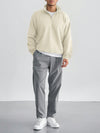 Herren halbzip pullover - lockerer jumper