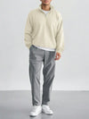 Herren halbzip pullover - lockerer jumper