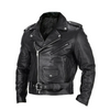Männers leder bikerjacke - stylische lässige oberbekleidung für abenteuer am wochenende