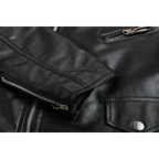 Männer PU‑Leder Bikerjacke - Stylische Lässige Freizeitmode
