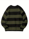 Männersweater mit streifen - gemütlicher langarm-jumper für freizeit