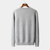 Gestrickter wollpullover - klassisches herren crewneck strickkleidungsstück