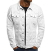 Männers denim jacke - vielseitige schicht für tägliche outfits