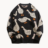 Männersweater mit lustigem gansdesign - trendige strickmode für jeden tag
