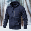 Herren outdoor jacke isoliert, wasserdicht mit kapuze - funktionelle freizeit- und winterjacke fürs wandern & den alltag