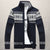 Männer wollcardigan – stilvolle oberbekleidung – warme zip-knitwear für freizeit und büro