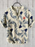 Männer casual shirt mit japanischem fischdruck – luftiges kurzarm sommeroberteil