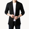Männer strickjacke leichtgewichtig offen vorne - lässige schichtung für den alltag