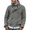 Männers strickjacke mit doppelreiher – warme wollmischung für lässige alltagsoutfits