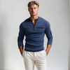 Herren halzip-pullover leichtgewichtig - stylischer alltagsbegleiter