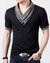 Männer t-shirt mit auffälligem kragen – lässiger stil für den alltag, aus softer stoffqualität
