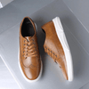 Männersneakers aus leder – moderne sportliche trainer für den alltag – stylisches design, strapazierfähiges material